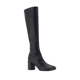 MM6 Black Calf Leather Bos Taurus Boots